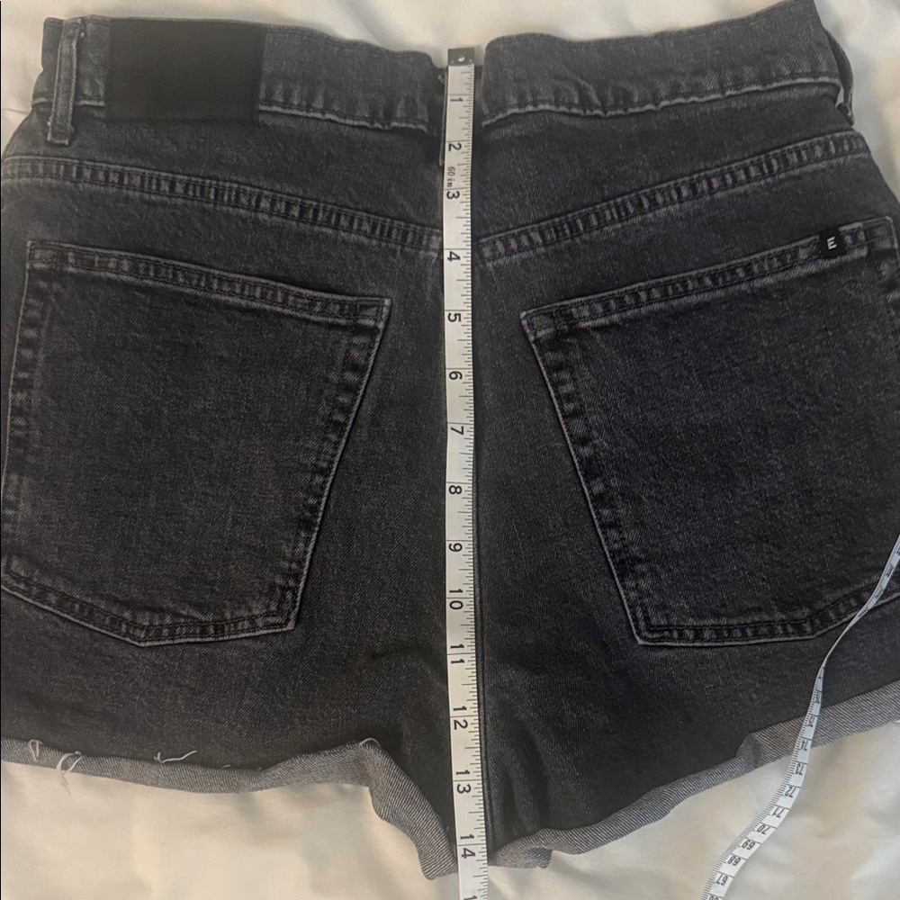 Black Denim Women's Shorts - Picture 6 of 7
